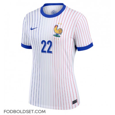 Frankrig Theo Hernandez #22 Udebanetrøje Dame EM 2024 Kortærmet Frankrig Theo Hernandez #22 Udebanetrøje Dame EM 2024 Kortærmet